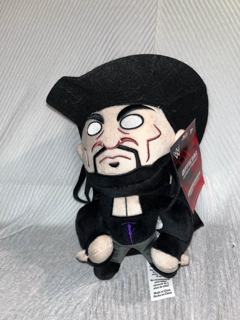 WWE Black and Purple Plush Wrestling Figure - Branded Collectible